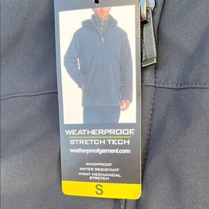 Weatherproof Men's Navy Stretch Tech Jacket NWT Small